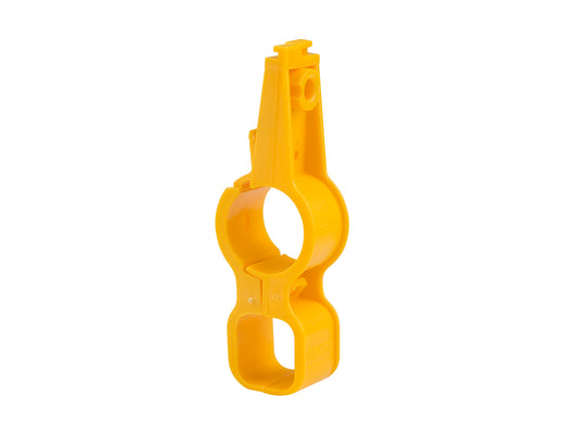 Lubing Conduit Hanger drinker line hanging clips for Ziggity® support pipe (Yellow)