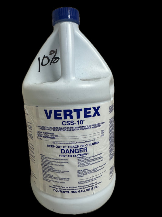 Hypochlorite Solution, Bleach 10% (1 Gallon)
