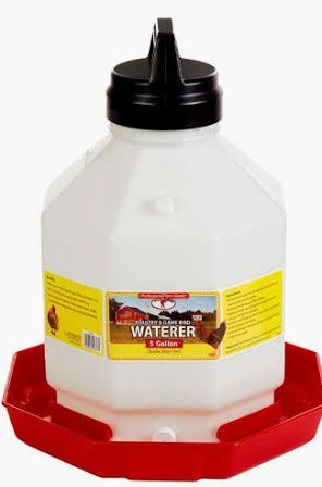 Little Giant Plastic Poultry Waterer 5 Gallon